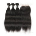 Double Drawn Cutical Aligned Raw Vietnamese Hair Skin Weft, Unprocessed Long Star Virgin Human Hair Weaving With Closure